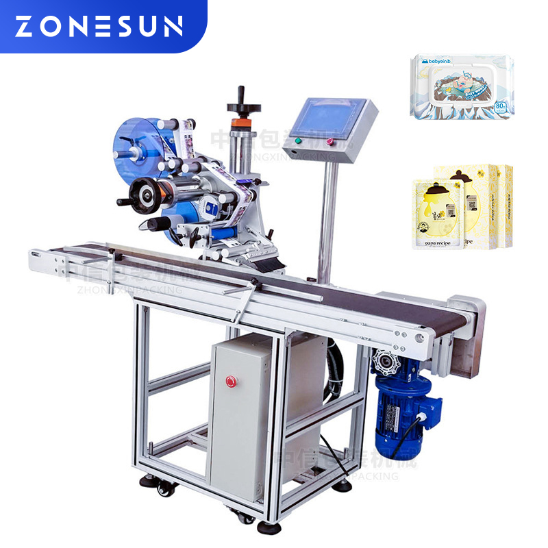 ZS-TB831S 全自動平面貼標機 方瓶紙箱包裝盒方體快遞貼標簽