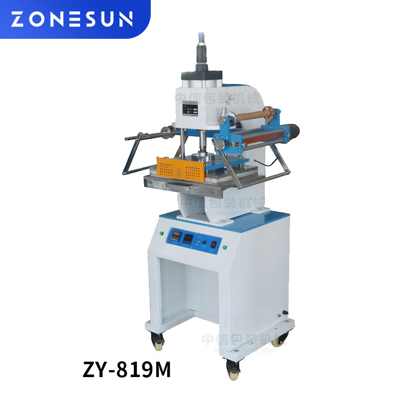 ZY-819M气动烫金机压痕机烫字机名片烫金自动卷烫金纸烫印机