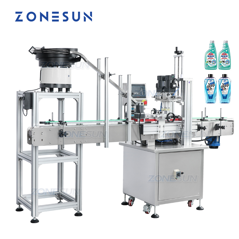 ZS-XG16P 全自动旋盖封口机 喷雾瓶滴管瓶带震动盘落盖旋盖机